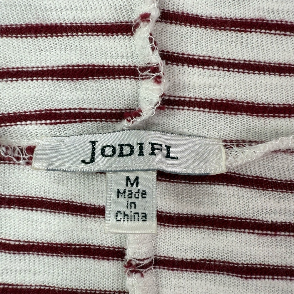 JODIFL Cotton Striped Hooded Swim Beach Pool Cover Up One Size - Picture 5 of 9